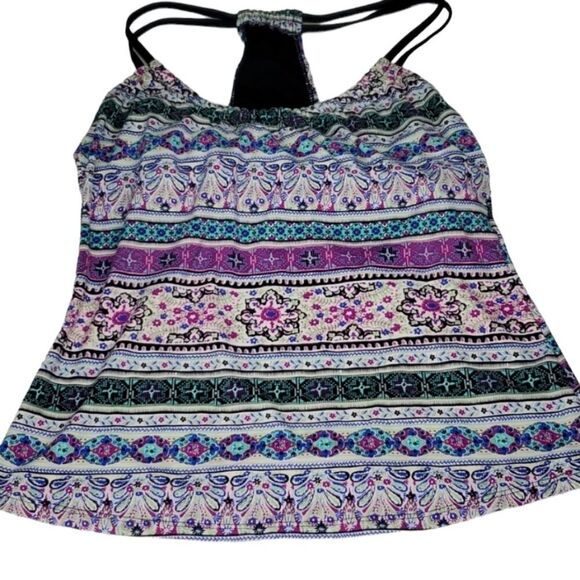 M NEXT SWIMWEAR BRA TANKINI JEWEL PRINT SWIM TOP MEDIUM - Picture 1 of 8